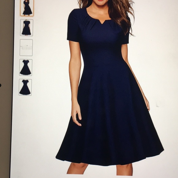 Miusol Dresses & Skirts - Fit and Flare navy dress.